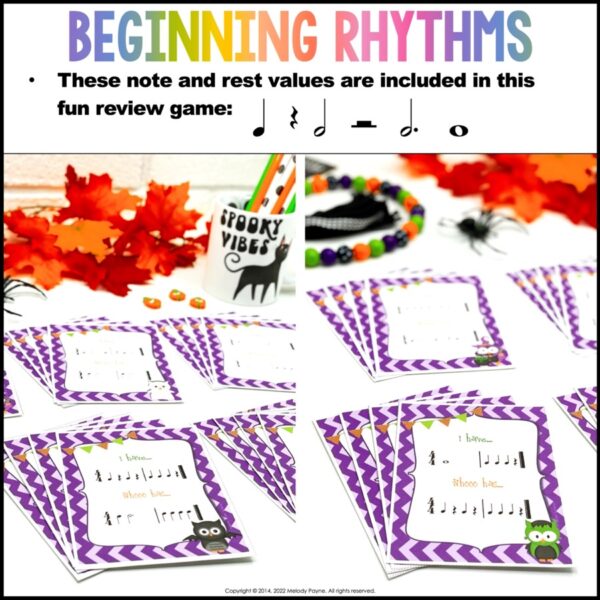 I Have Who Has? Halloween Rhythm Game for Elementary Music Students