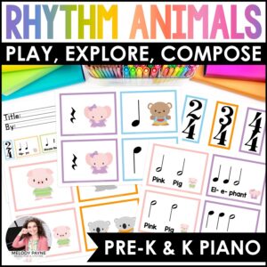 4 Rhythm Exploration and Performance Activities for Beginning Piano – Rhythm Animals