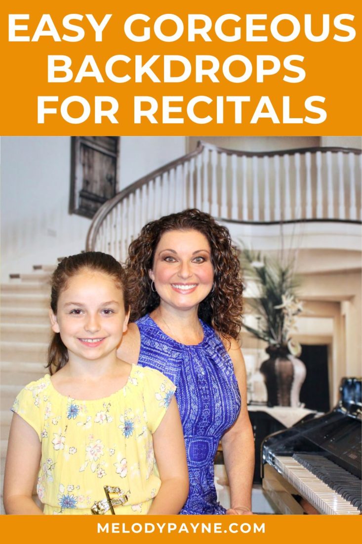 How to Create Gorgeous Photo Backdrops for Piano Recitals