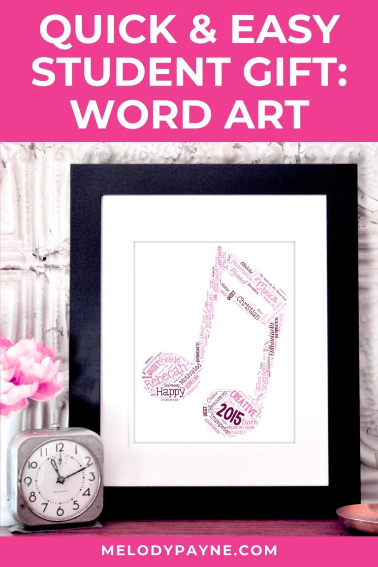 Create Quick & Easy Word Art Gifts for Your Students