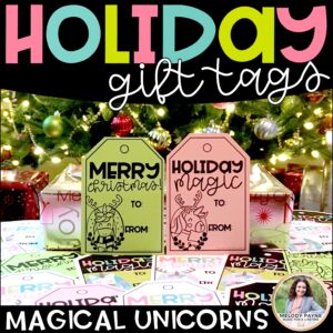 RETIRING: Holiday Gift Tags with Magical Christmas Unicorns
