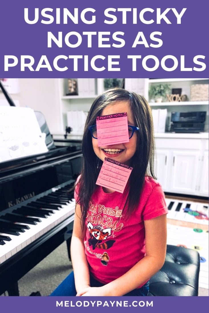 Using Printable Sticky Notes As Practice Tools in Piano Lessons