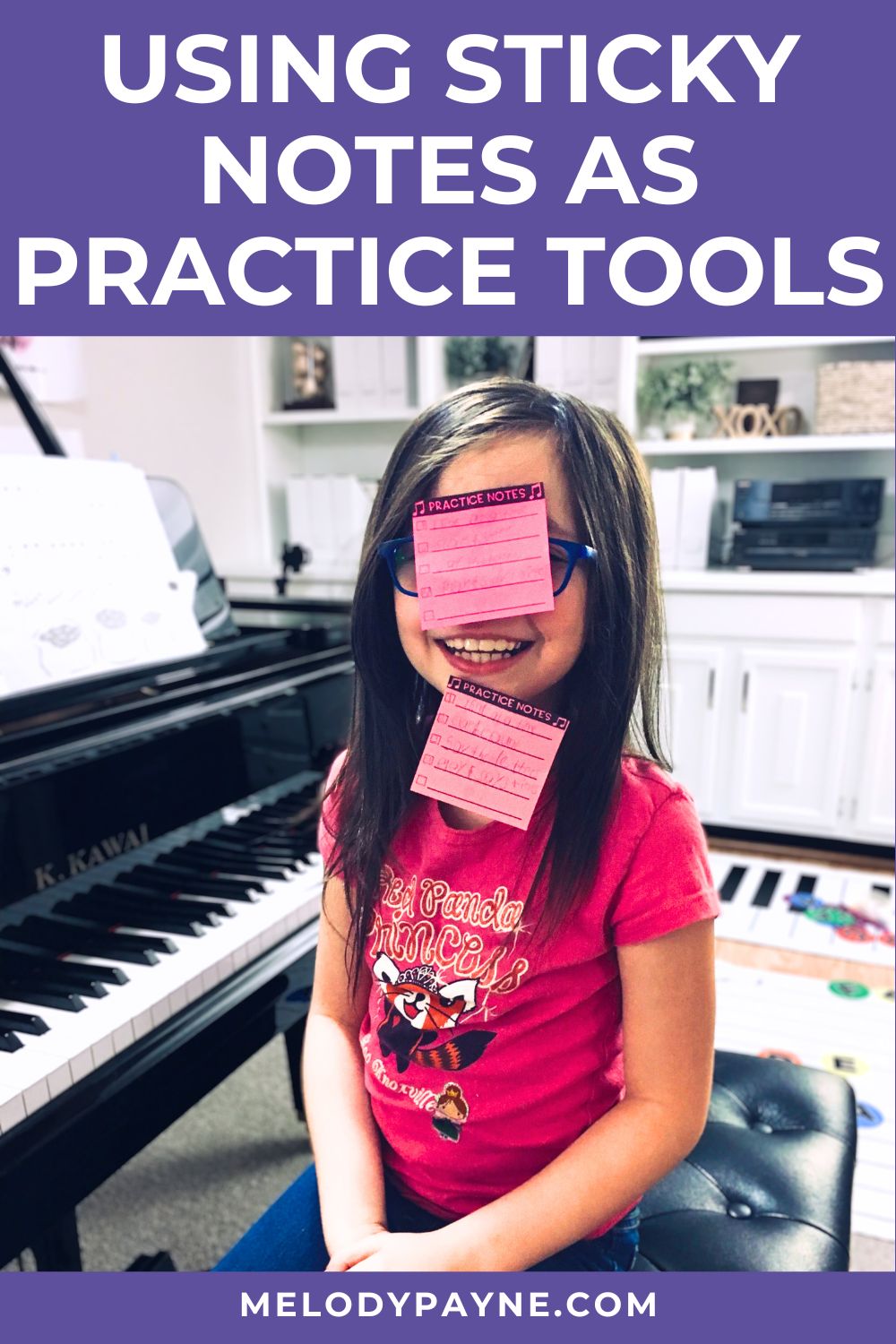 Using Printable Sticky Notes As Practice Tools in Piano Lessons
