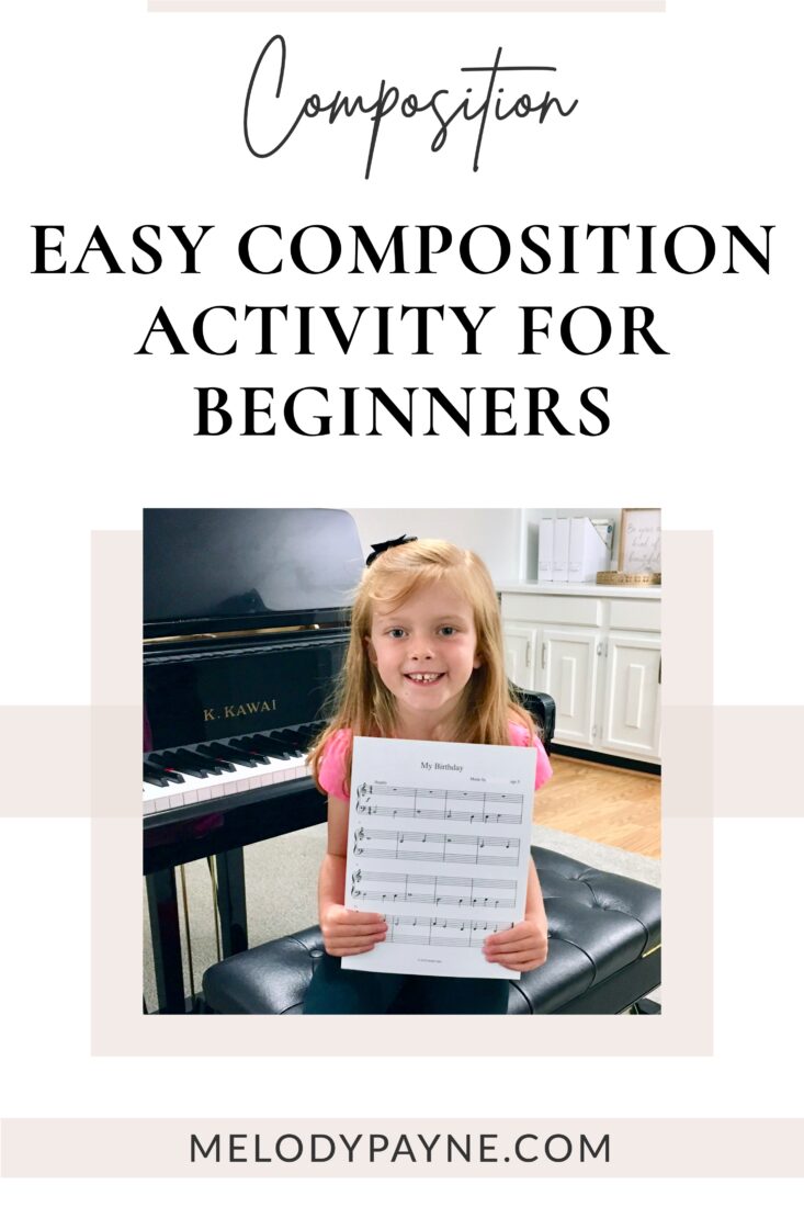 Composition Activity for Beginning Piano Students