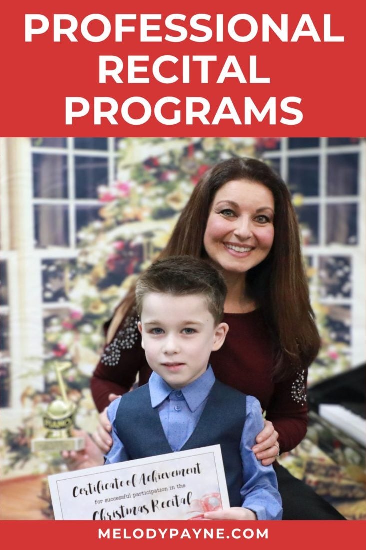 How to Create Professional Recital Programs the Easy Way!