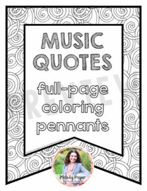 Music Quotes Coloring Banners