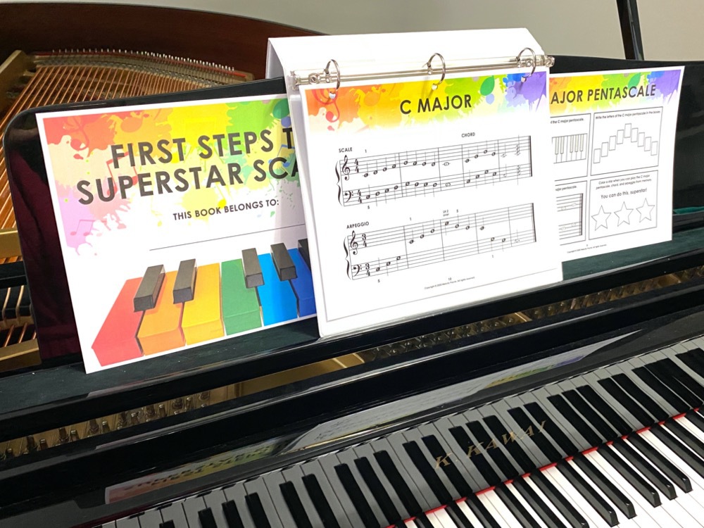 Teaching Technique to Beginning Piano Students with First Steps to Superstar Scales