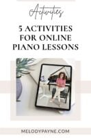 Online piano teacher Dr. Melody Payne