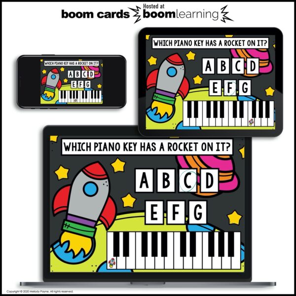 Boom Cards White Piano Keys by Melody Payne www.melodypayne.com