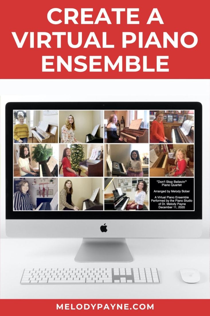 How to Create a Virtual Piano Ensemble Recital Video