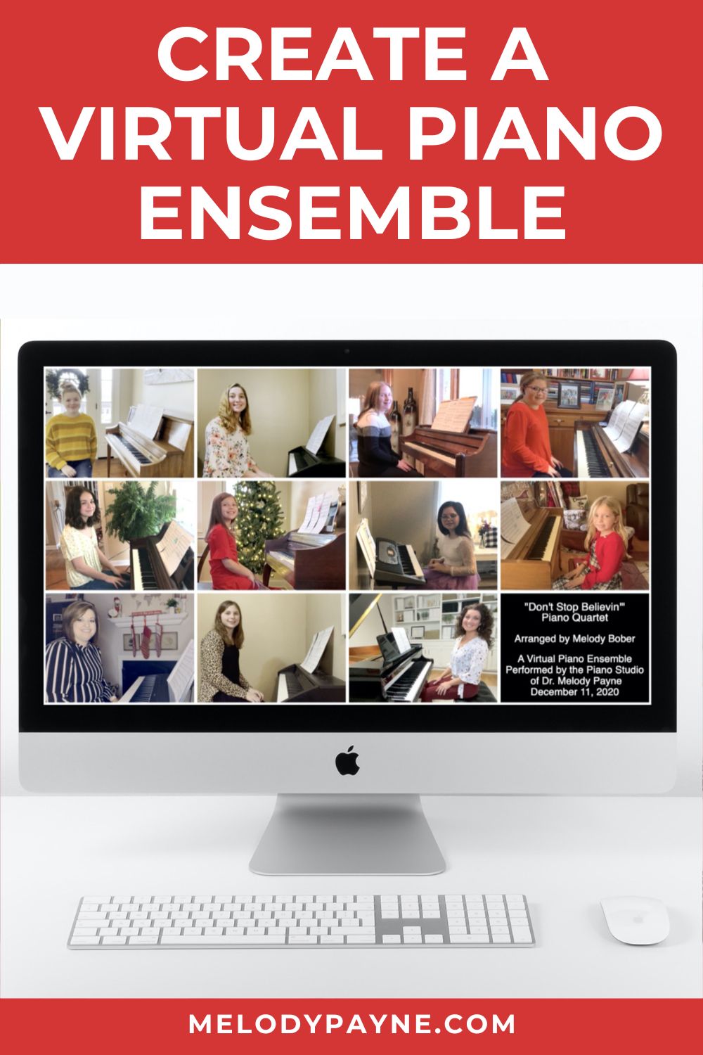 How to Create a Virtual Piano Ensemble Recital Video