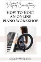 How to organize and host an online piano workshop
