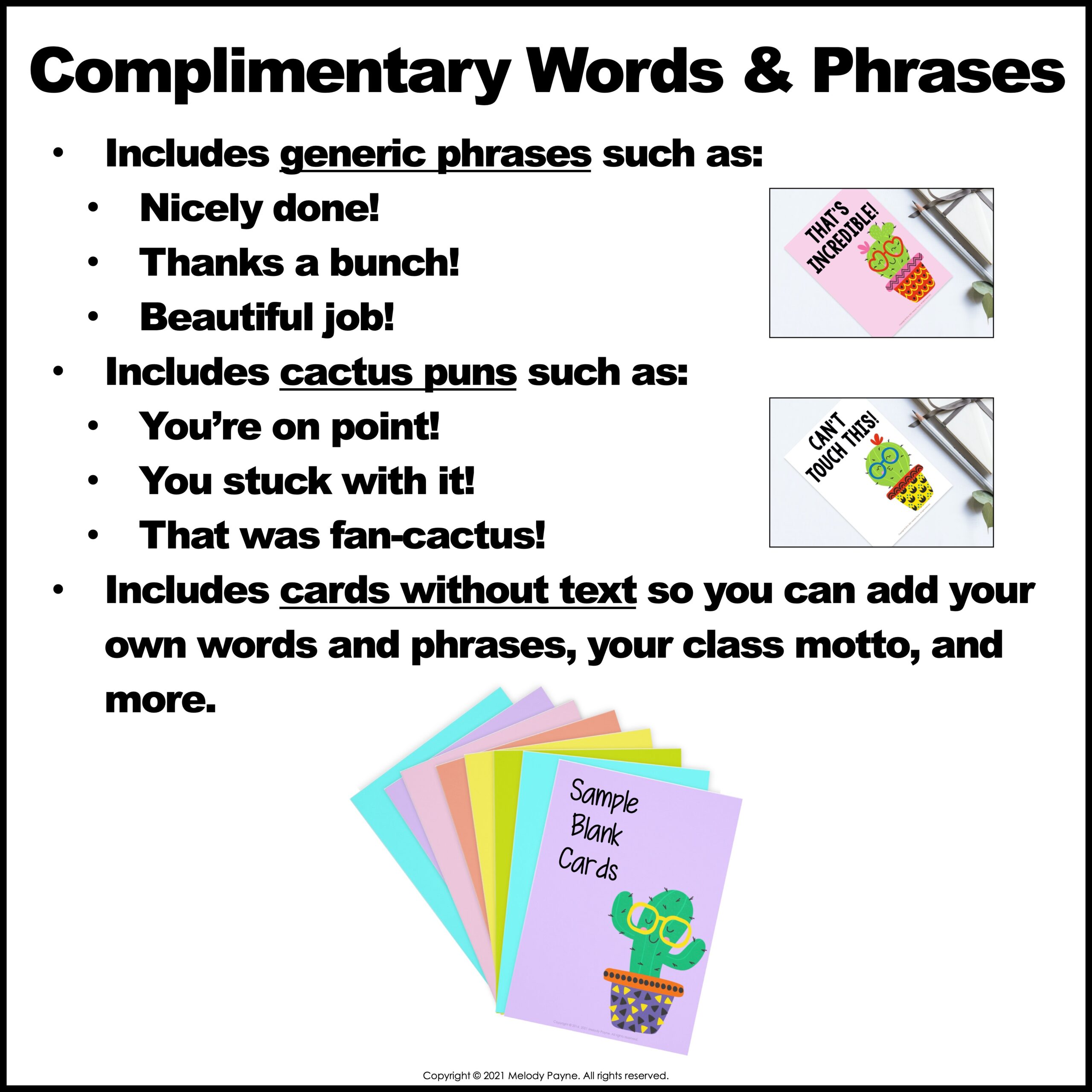 Kudos Cards to Compliment, Encourage, Reward, and Commend Your Students -  Melody Payne | Music for a Lifetime