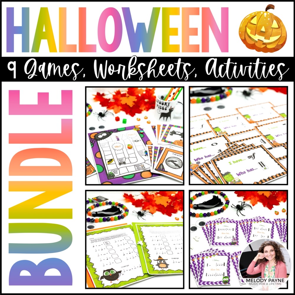 Bundle of Halloween Games and Activities for Piano Students