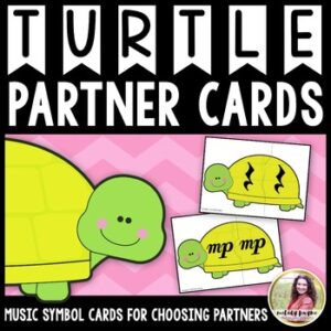RETIRING: Partner Cards: Turtle Cards for Choosing Partners {Music Symbols}