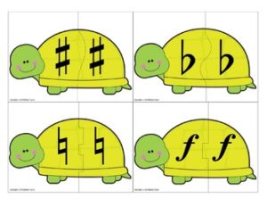 Partner Cards: Turtle Cards for Choosing Partners {Music Symbols}