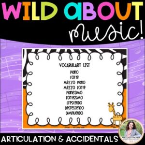 Music Worksheets: Wild About Music Set 4: Dynamics