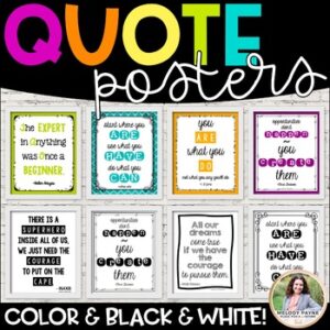 Quote Posters to Encourage and Inspire {10 Color & Ink-Friendy Signs}