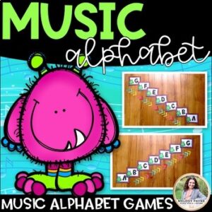 Music Alphabet Games {Music Alphabet Cards ABCDEFG, Color & Ink-Friendly}