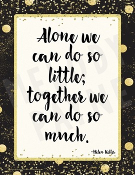 Collaborative Learning Quote Posters {36 Chic & Glam Signs}