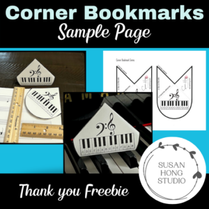 Thank you Freebie Corner Bookmark sample