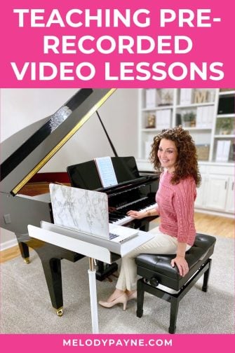 Teaching Pre-Recorded Video Piano Lessons: A Free Mini-Course 1 Teaching Pre-Recorded Video Piano Lessons: A Free Mini-Course with Dr. Melody Payne