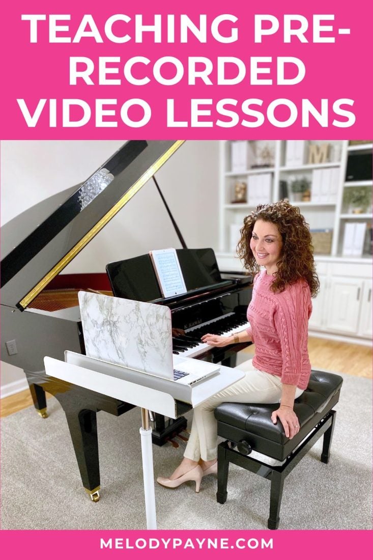 Teaching Pre-Recorded Video Piano Lessons: A Free Mini-Course with Dr. Melody Payne