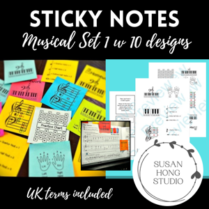 Day 6 – 24 Hour Sale – 50 % OFF Musical Sticky Notes Bundle Set 1