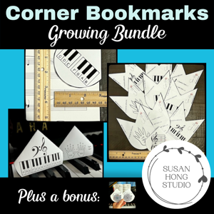 Corner Bookmark Growing Bundle 1 plus a bonus Love Mandala Bookmark