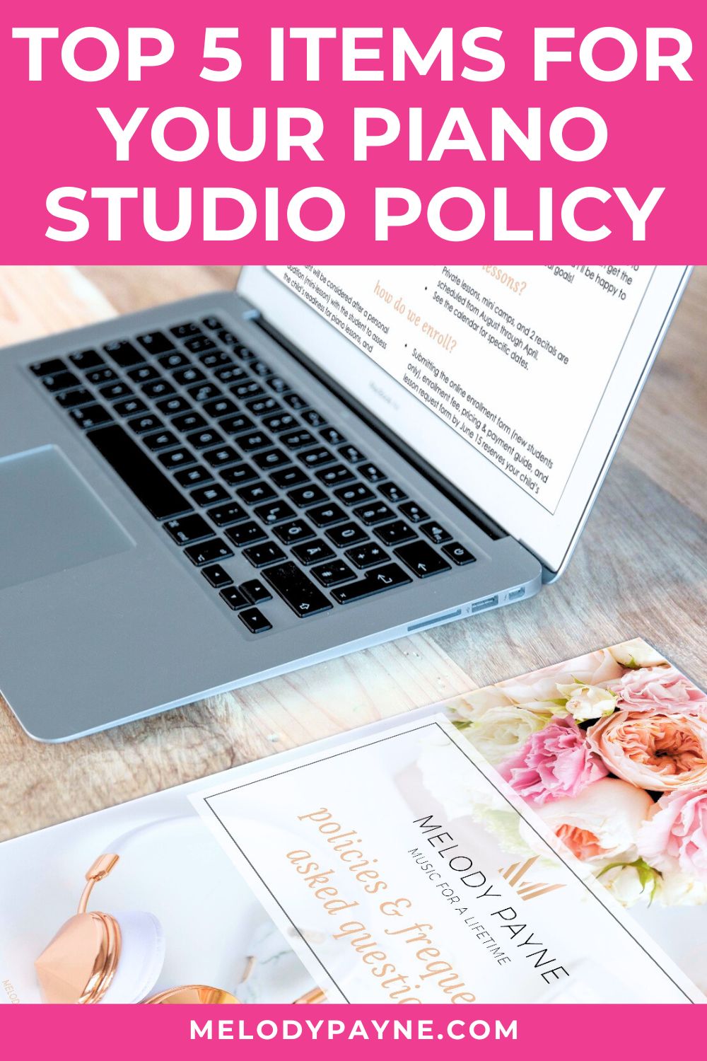 The Top 5 Items to Include in Your Piano Studio Policy 1 The Top 5 Items to Include in Your Piano Studio Policy