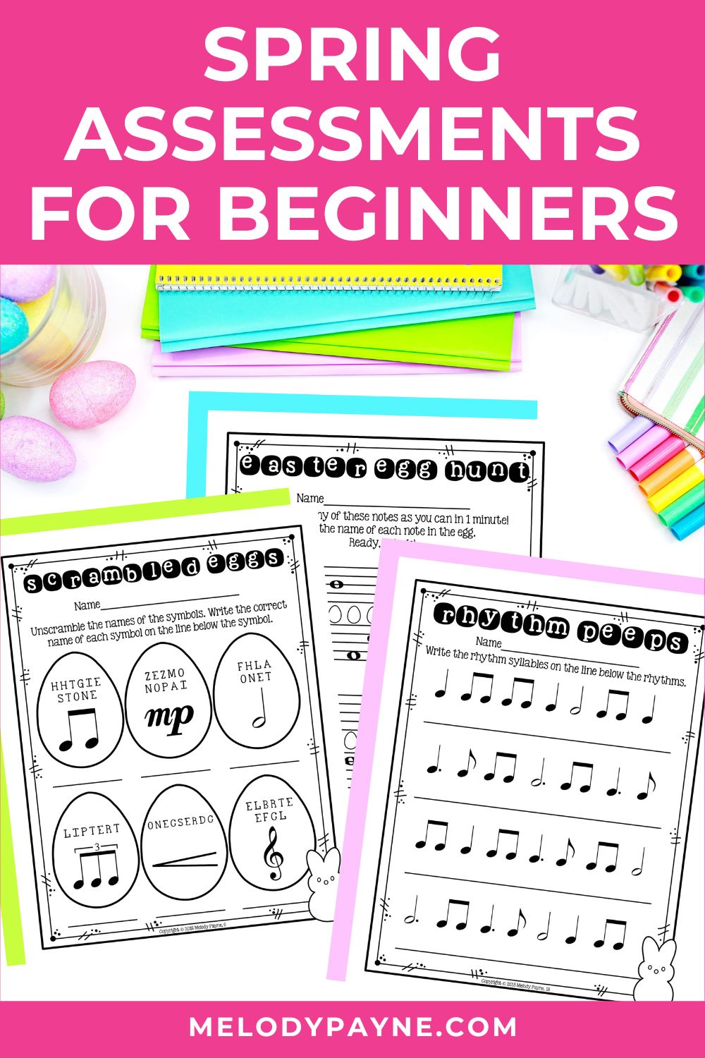How I Use Easter Piano Worksheets to Conduct Spring Assessments for Beginners 1 How I Use Easter Piano Worksheets To Conduct Spring Assessments For Beginners
