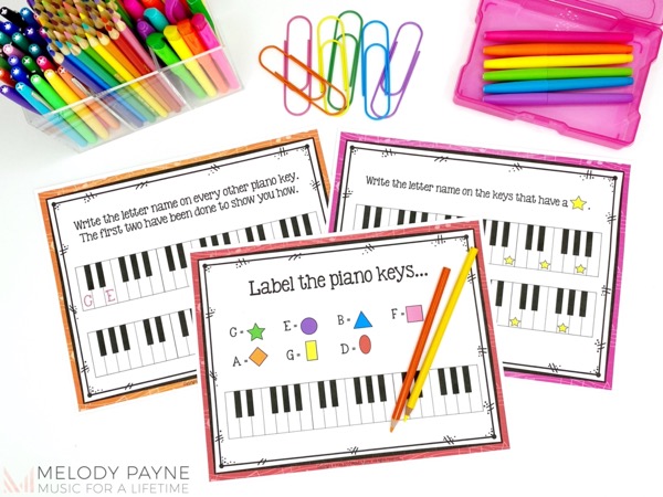 Piano Keys Are a Breeze! 11 Introductory Piano Key Recognition Activities
