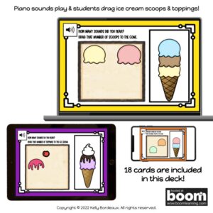 Aural One-to-One Correspondence Digital BOOM™ Cards (Ice Cream)