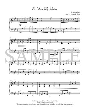 Be Thou My Vision – late intermediate piano solo