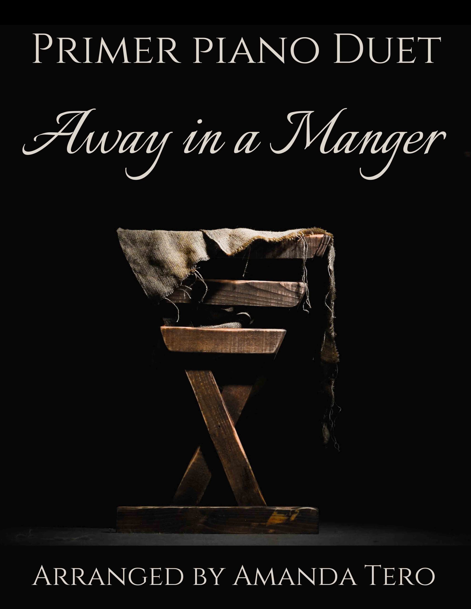 Away in a Manger – primer Christmas piano duet sheet music
