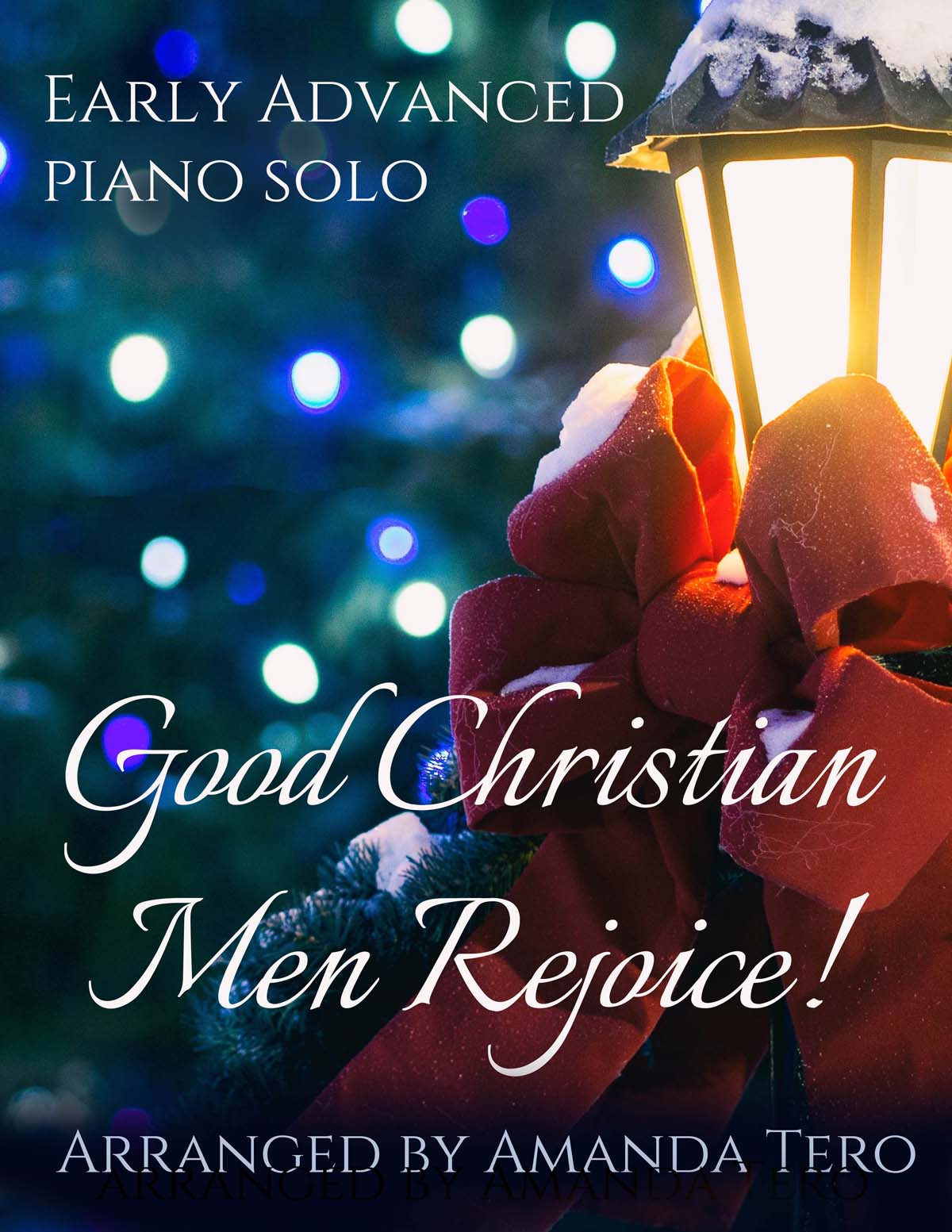 Good Christian Men Rejoice – Early Advanced piano Christmas solo sheet music