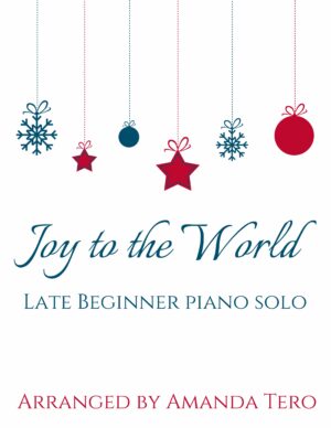 Joy to the World – late beginner Christmas piano sheet music solo