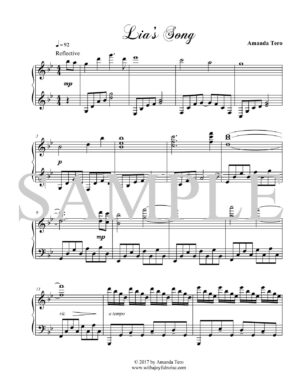Lia’s Song – Early Advanced Original Piano Composition