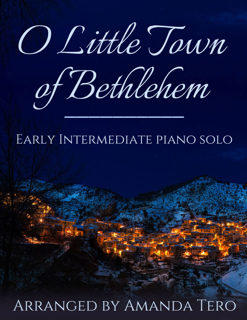 O Little Town of Bethlehem early intermediate sheet music cover