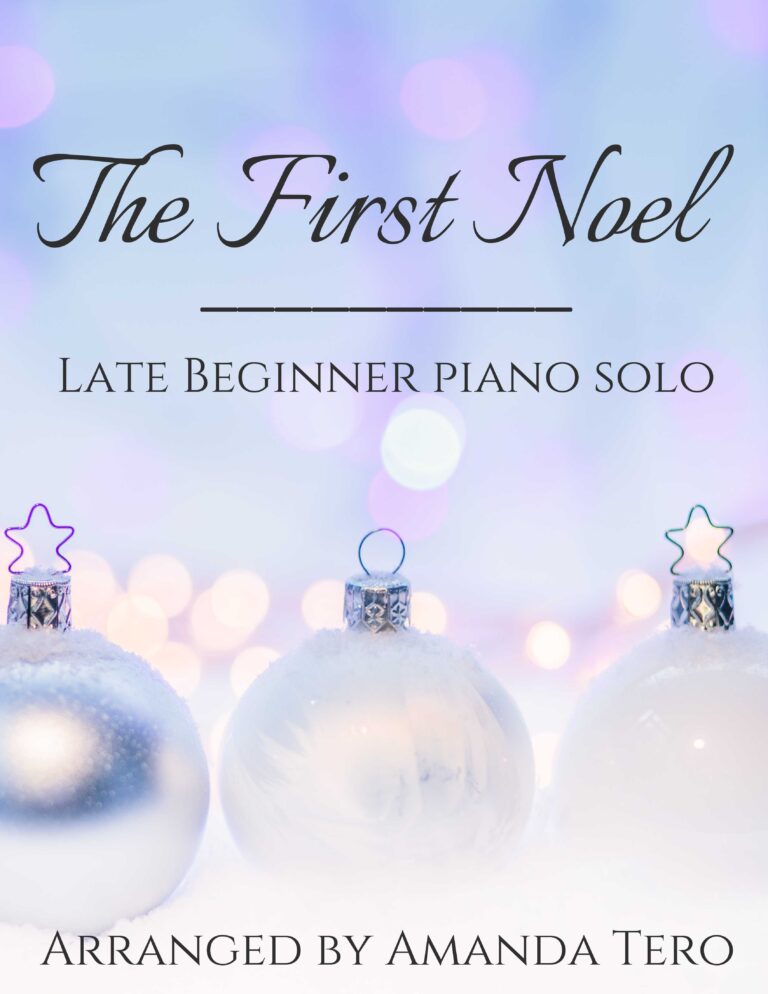 The First Noel late beginner piano sheet music