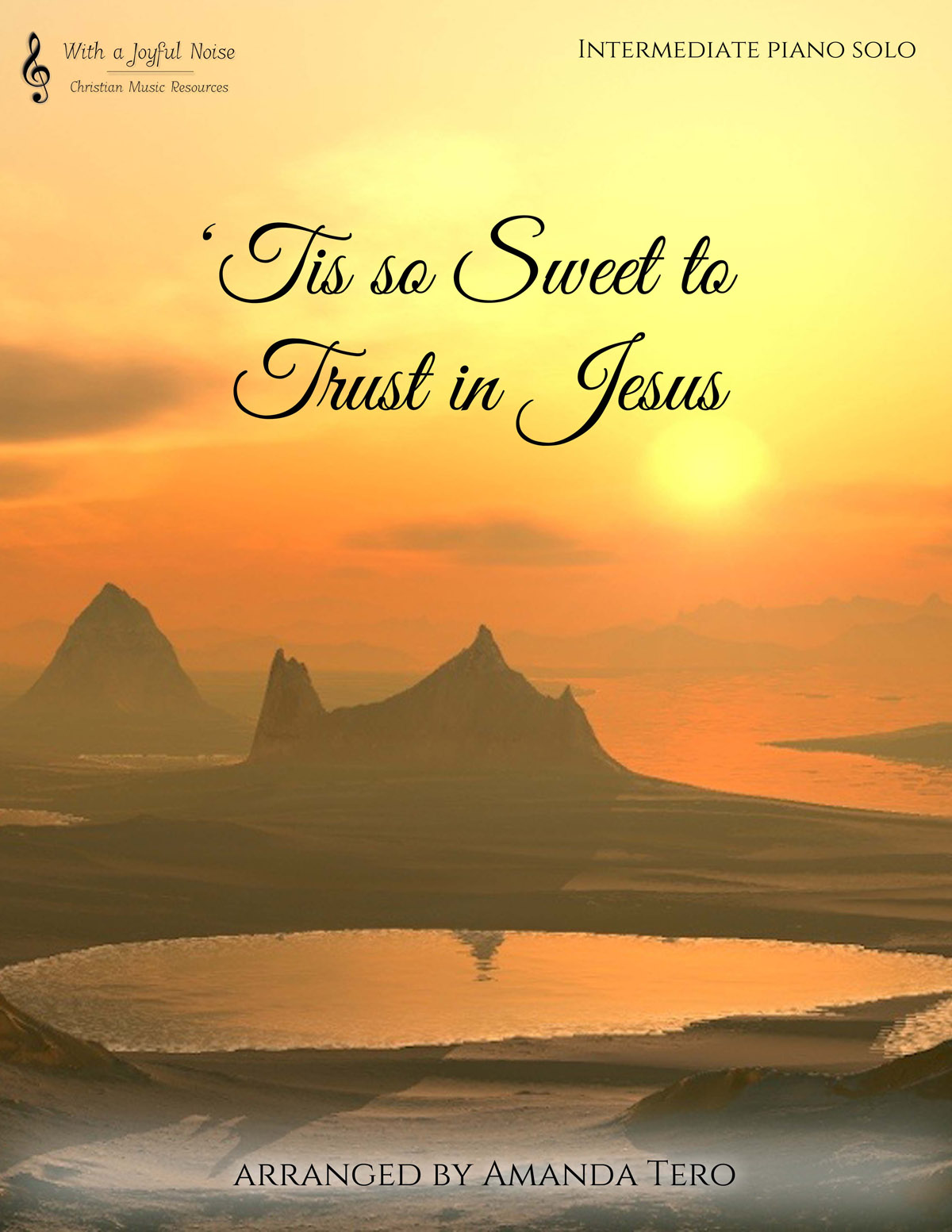 ‘Tis so Sweet to Trust in Jesus – intermediate piano sheet music solo