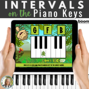 Piano Intervals BOOM™ Cards: Steps & Skips on the Piano Keys – Jungle