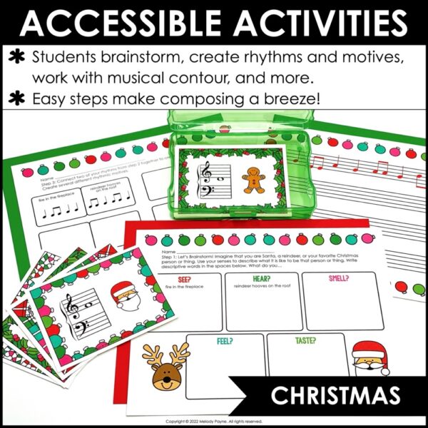 Composing - Guided Music Composition Activities and Worksheets for Piano Lessons & Music Class