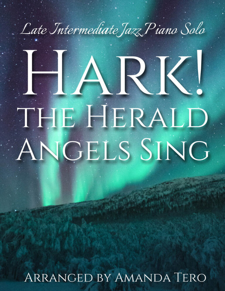 Hark the Herald Angels Sing late intermediate jazz piano sh