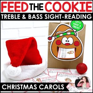 Christmas Piano Sight-Reading Game - Feed the Gingerbread Cookie