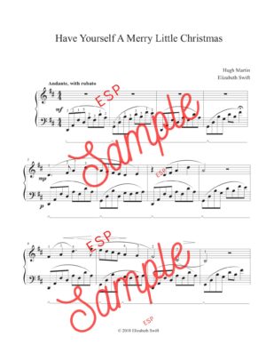 Have Yourself a Merry Little Christmas Sheet Music for Intermediate Piano