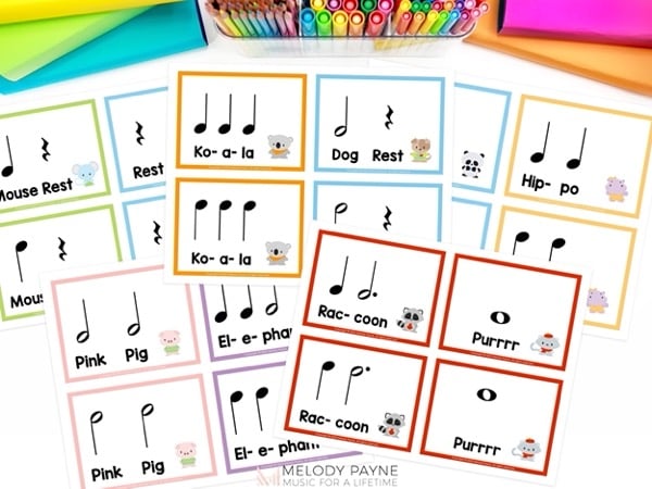 Preschool Rhythm Activity Cards for Engaging Piano Lessons 4 blog rhythm animals rhythm exploration and performance activities for beginning piano 3 compressed