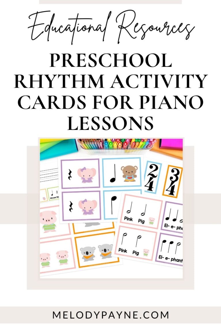 9 Must-Haves for a Successful First Piano Lesson 15 preschool rhythm activity cards for engaging piano lessons 1