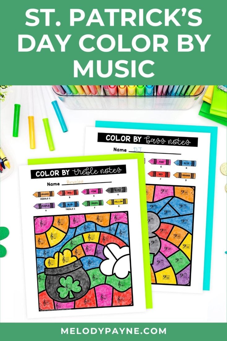 3 Creative Ways to Use St. Patrick's Day Music Coloring Sheets