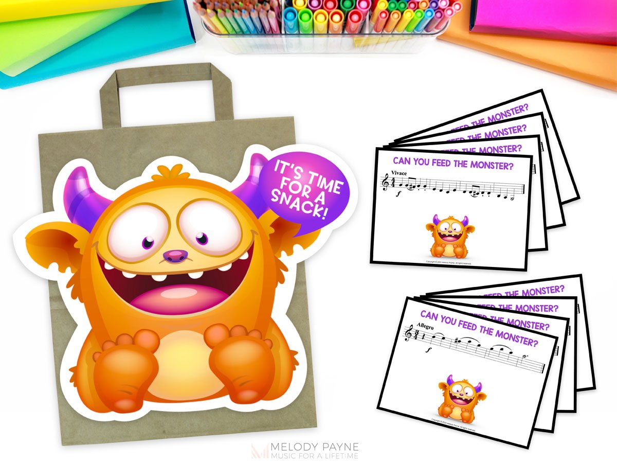 4 Reasons to Use Feed the Music Monster Treble Clef Ledger Lines Sight-Reading Game 2 Feed the Music Monster Treble Clef Ledger Lines Game